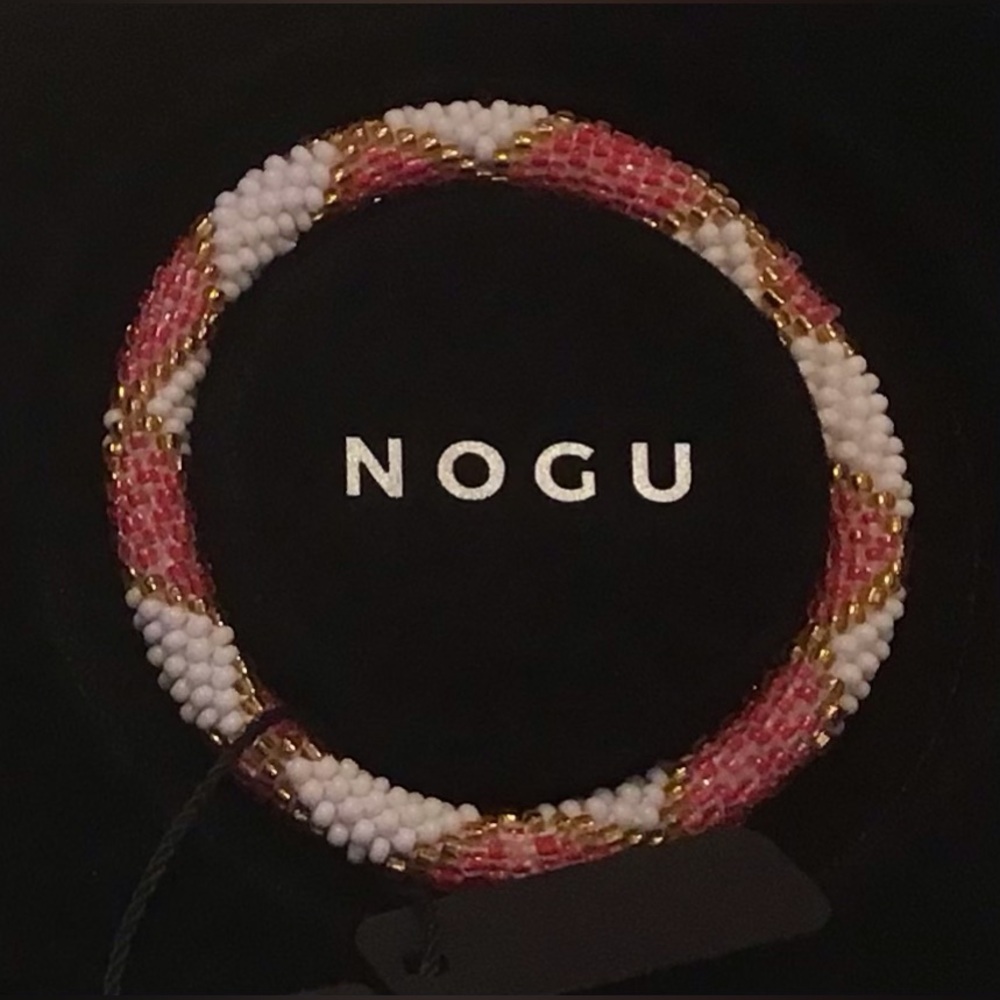 🤎❤️🤍 NOGU Gold, Red, White Himalayan Bracelet 🤍❤️🤎